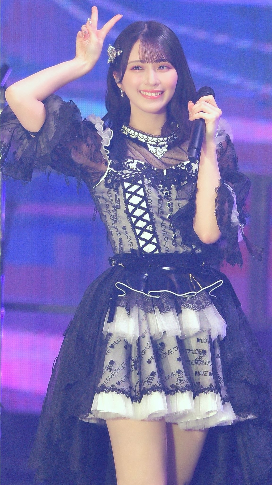 イコラブ 佐々木舞香 生写真 黒セーラー ヤンキー衣装 マジジョ コンプ