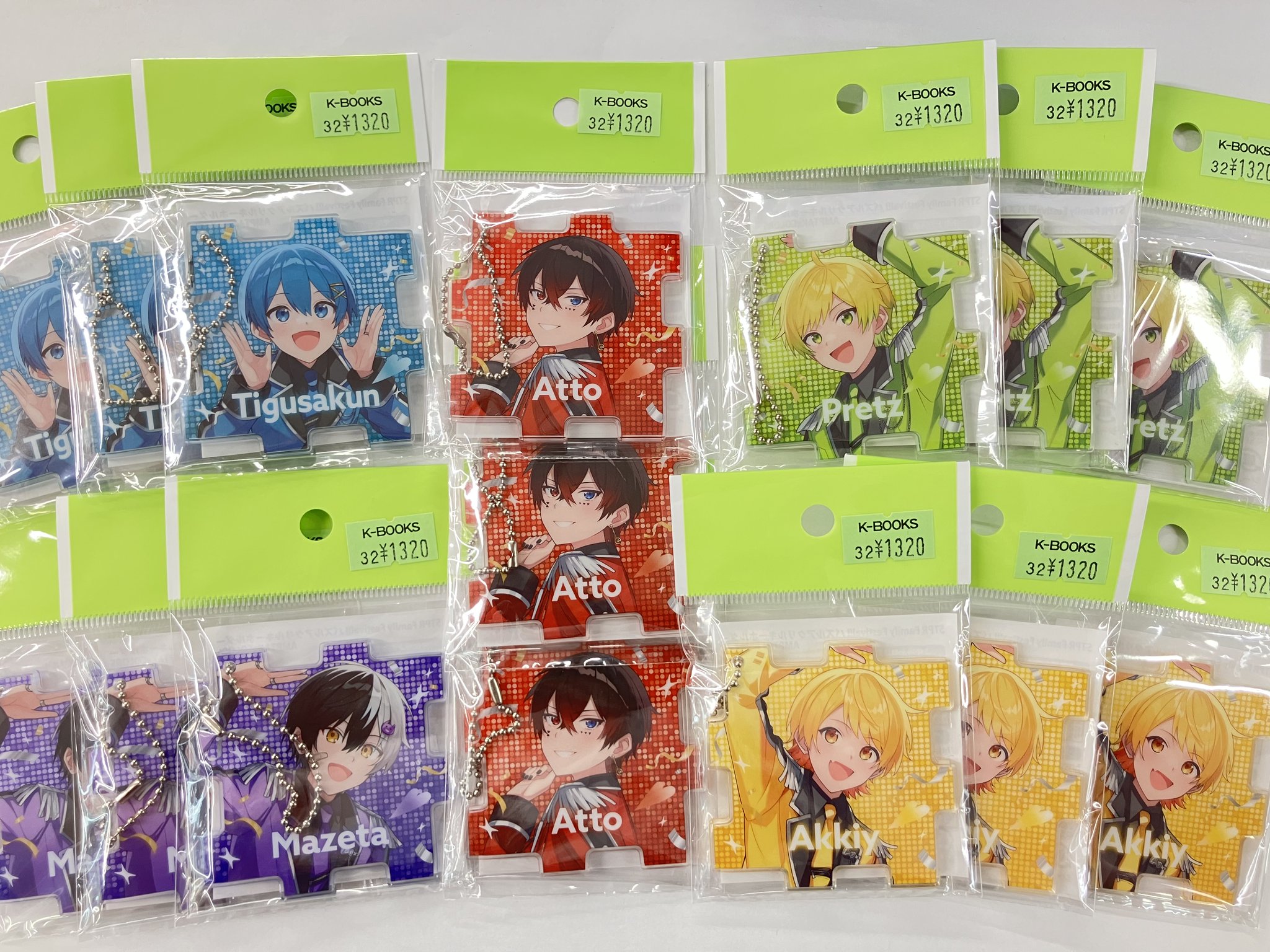 あっとくん すとふぇす 42個 パズルアクキー AMPTAKxCOLORS あっと