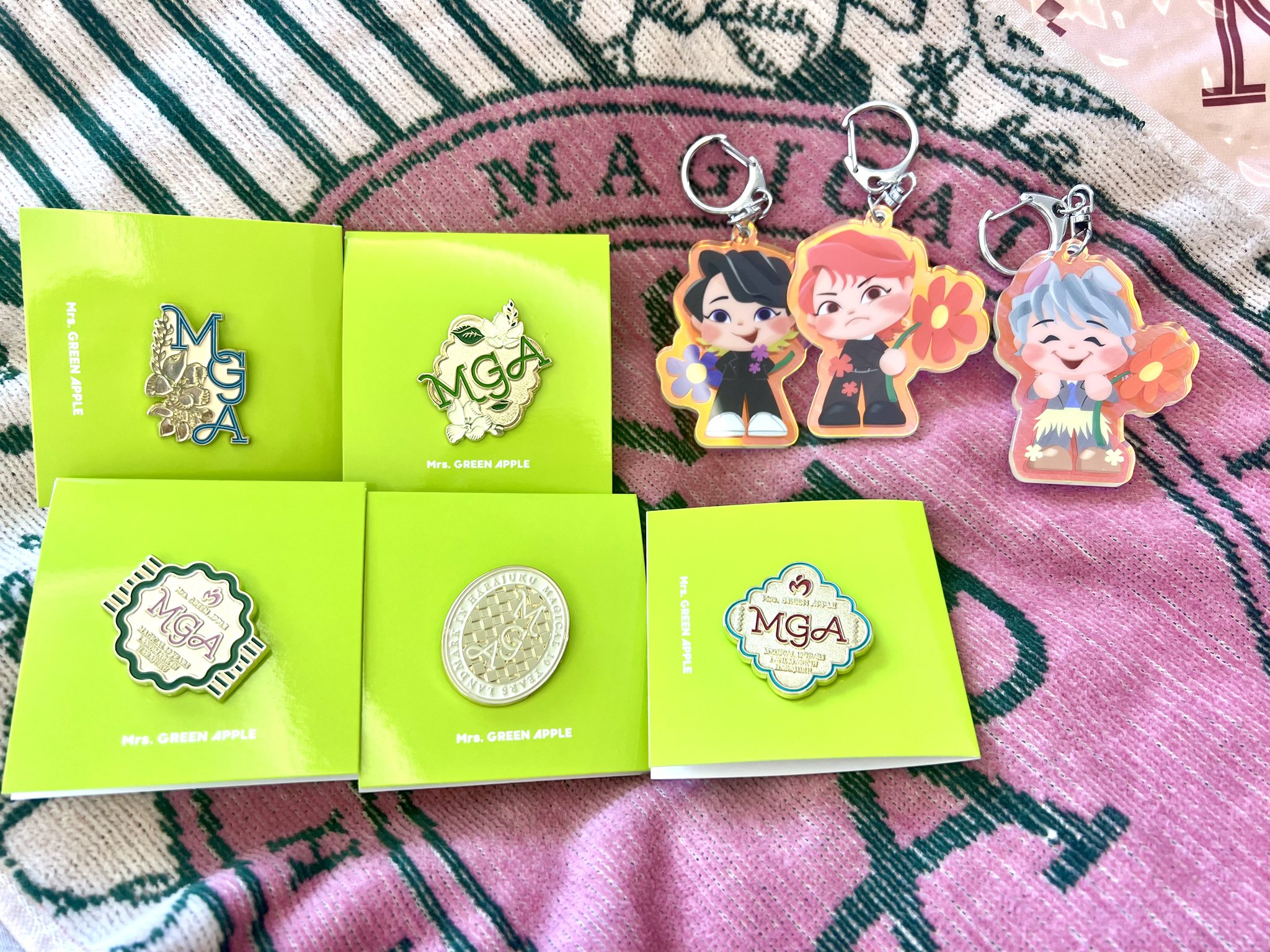 Mrs. GREEN APPLE MGA ポップアップストア ブランケット当たり Mrs