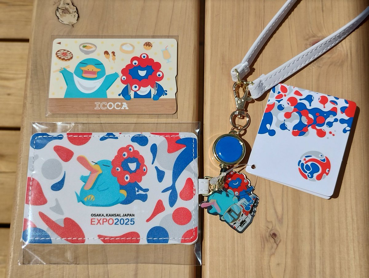 終売品)ミャクミャク ICOCA イコちゃん コラボパスケース・ICカード