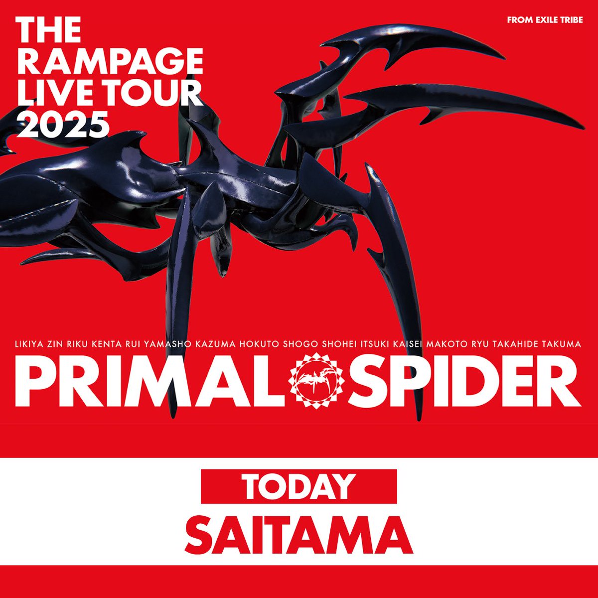 PRIMAL SPIDER 藤原樹 THE RAMPAGE LIVE TOUR 2025