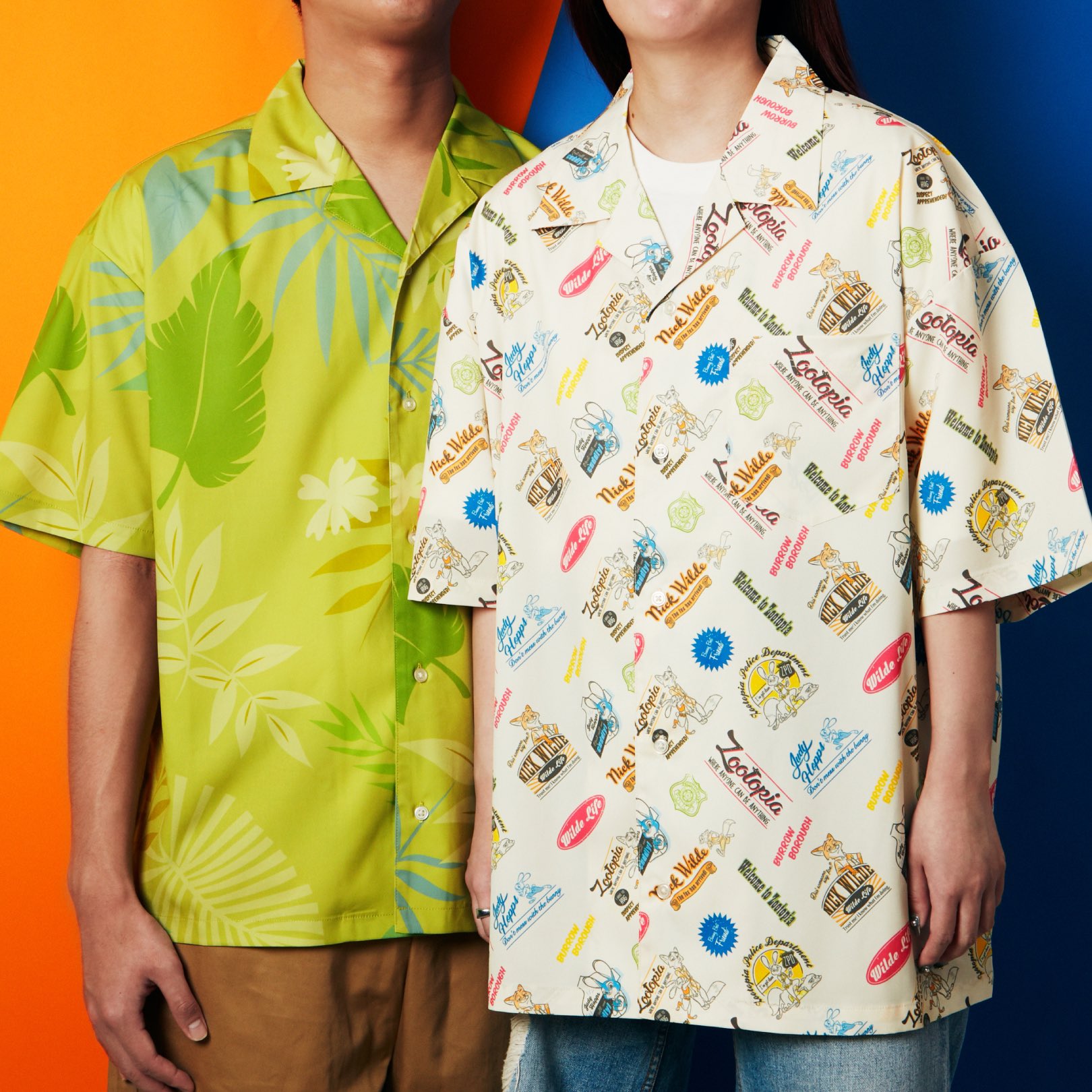 ディズニー ズートピア ニック・ワイルド アロハシャツ シャツ ハロウィン