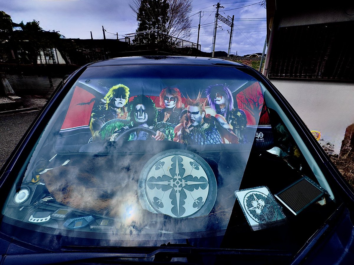 未開封】聖飢魔II 車用サンシェード 未開封】聖飢魔II 車用