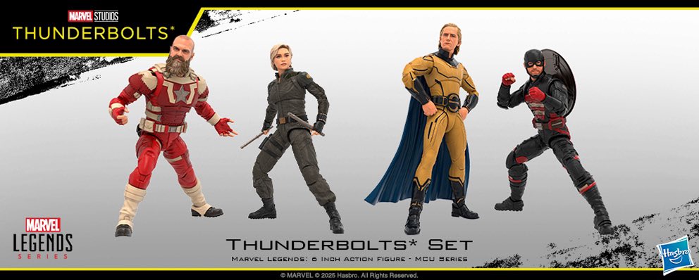 MCUシリーズ 映画『サンダーボルツ』4体セット マーベルMCU DVD&Blu