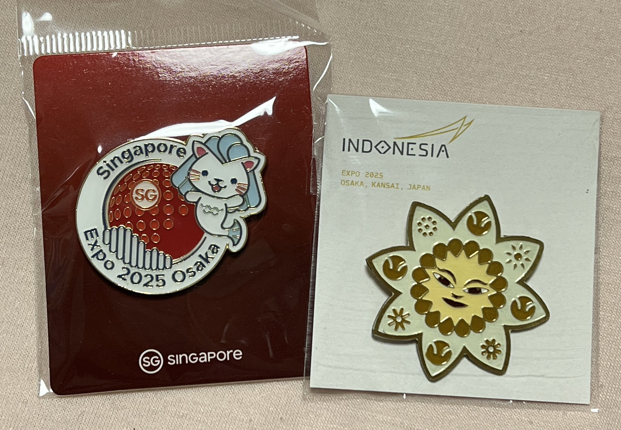 関西万博 インドネシア館 VIP用ピンバッジ 非売品 3セット 関西万博