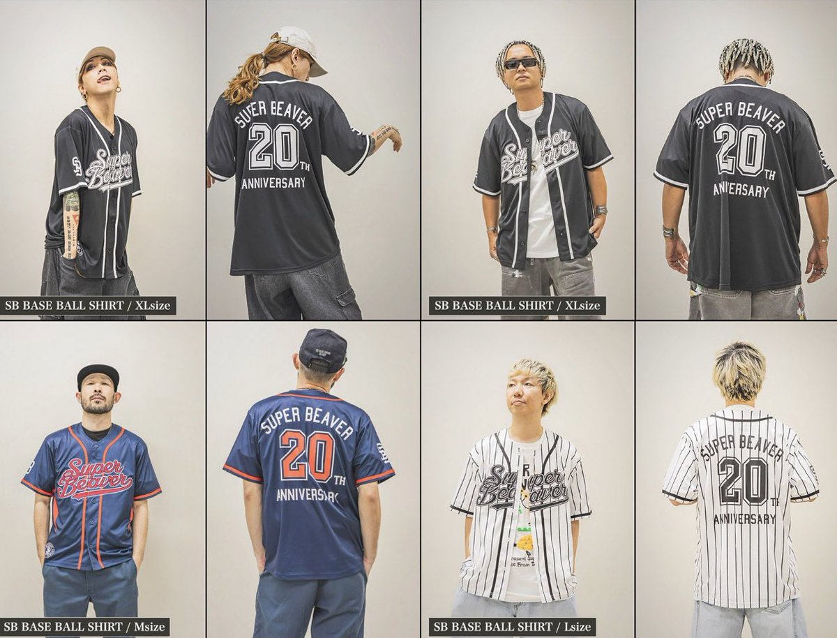 SUPER BEAVER ベースボールTシャツ ネイビー XLサイズ