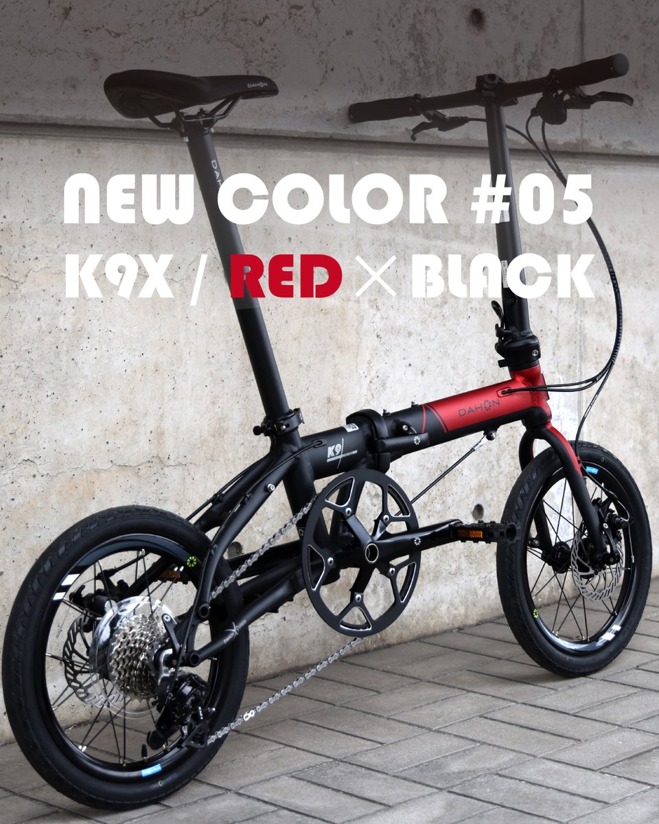 DAHON 折りたたみ自転車 レッド・ブラック 折りたたみ自転車ダホン