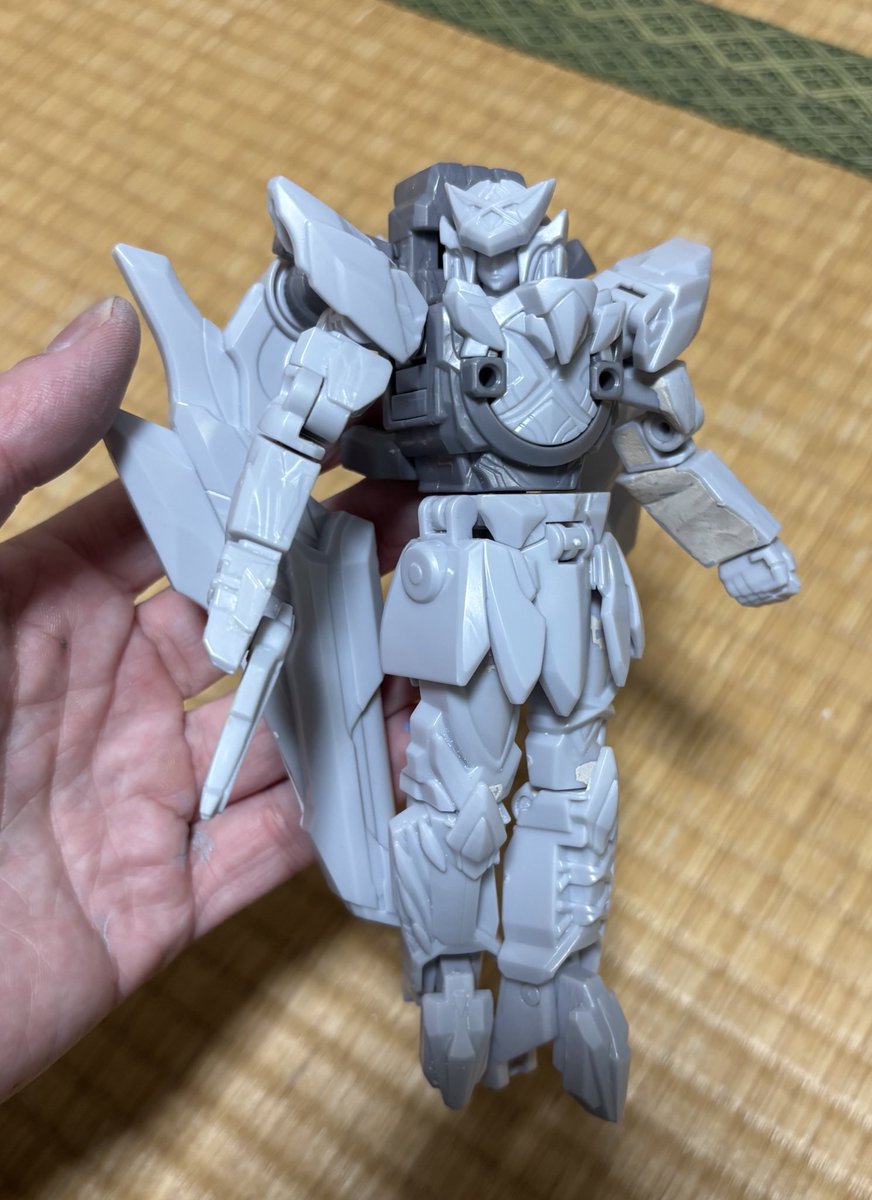 おはようございます！ テガジューンやっと塗装に入れます #ミニプラ