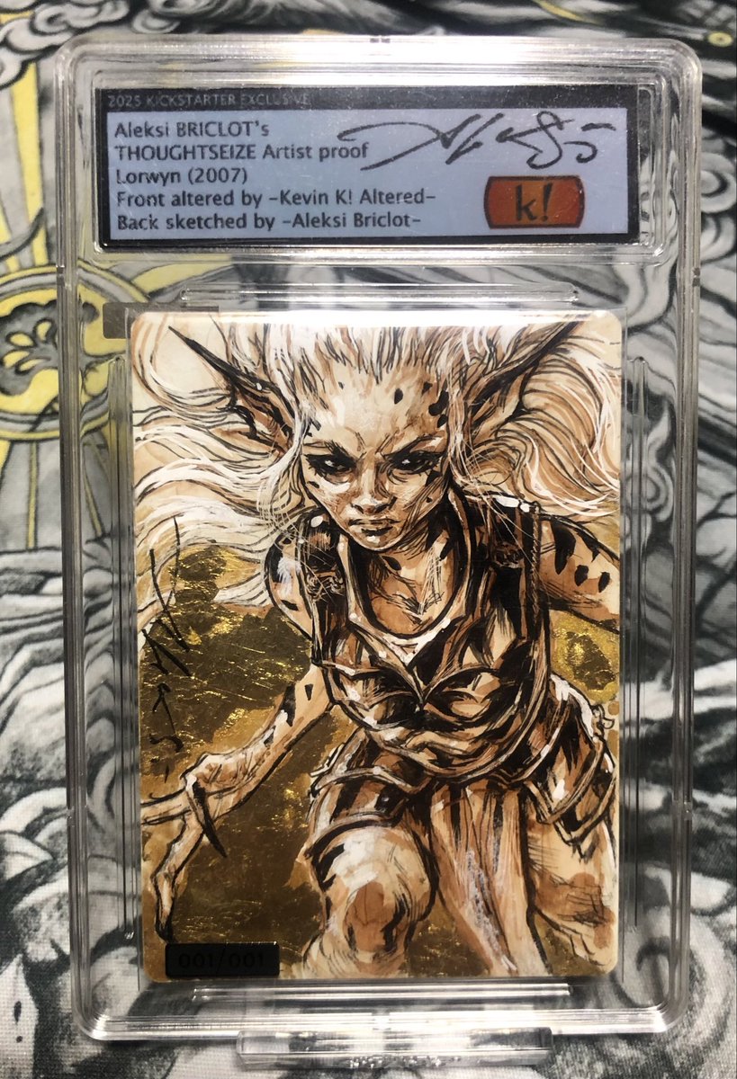 Aleksi Briclotさんから思考囲いのアーティストプルーフが届きました