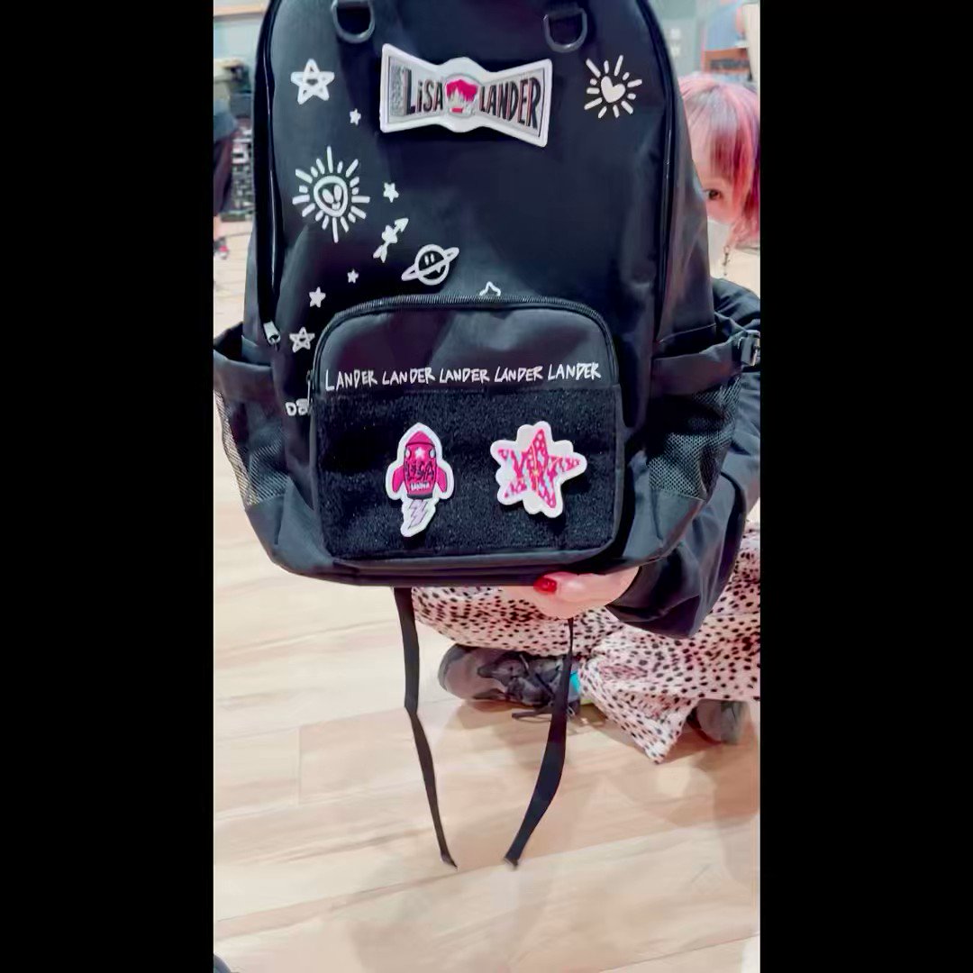 LiSAパッチリュック/バック/ステッカー/WALKん章(水戸)/ガチャステッカ