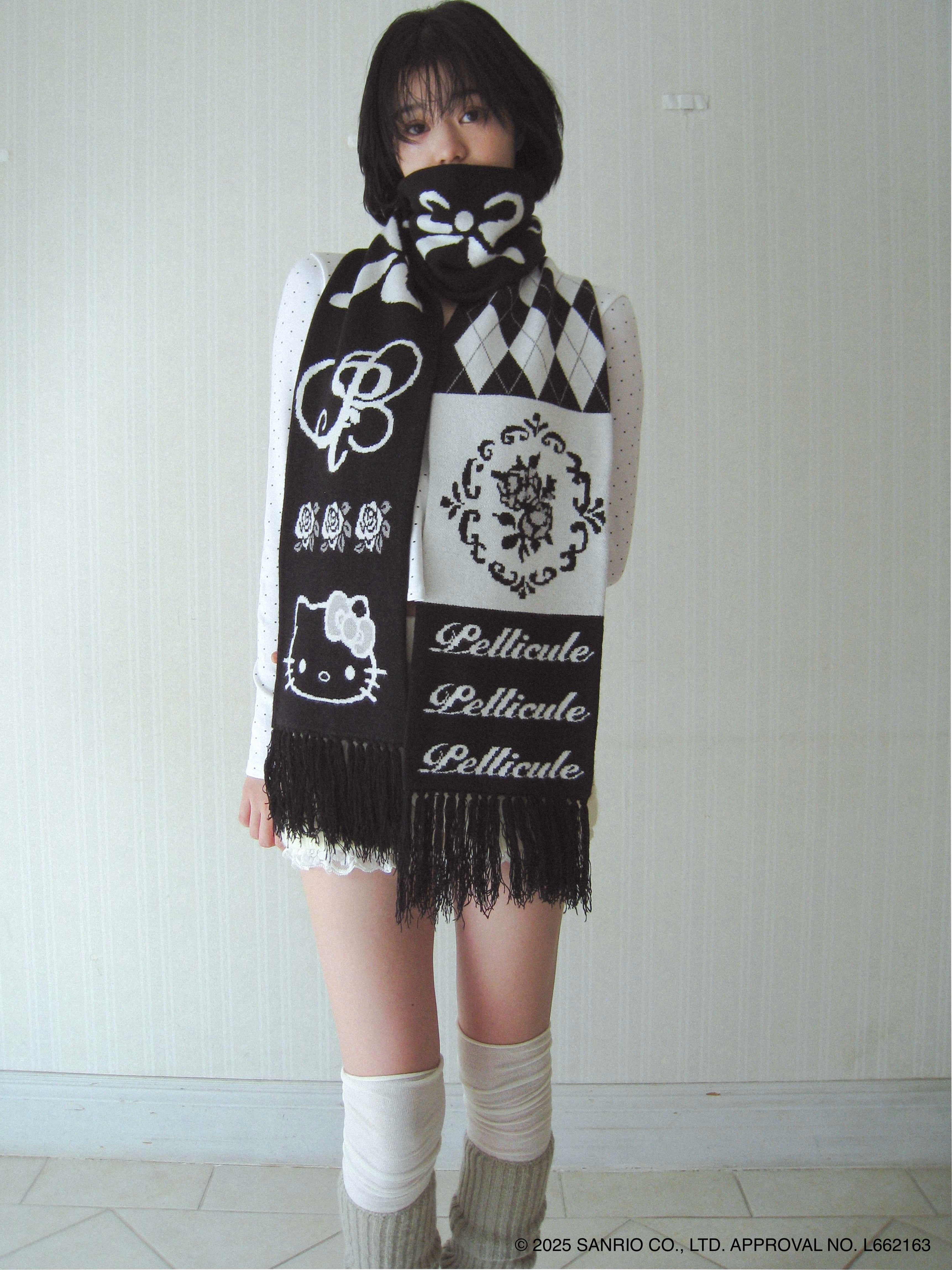 HELLOKITTY hug knitmuffler｜PELLICULE | ぺリキュール