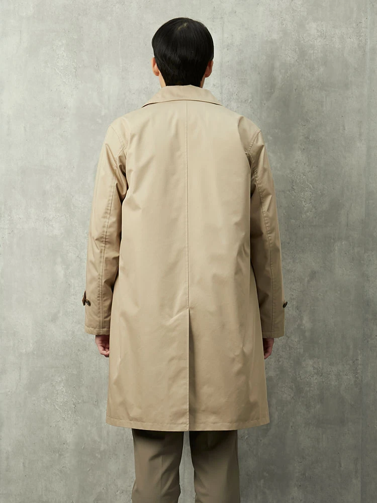 ベージュ BESTE コットンナイロン ステンカラーコート ベージュ