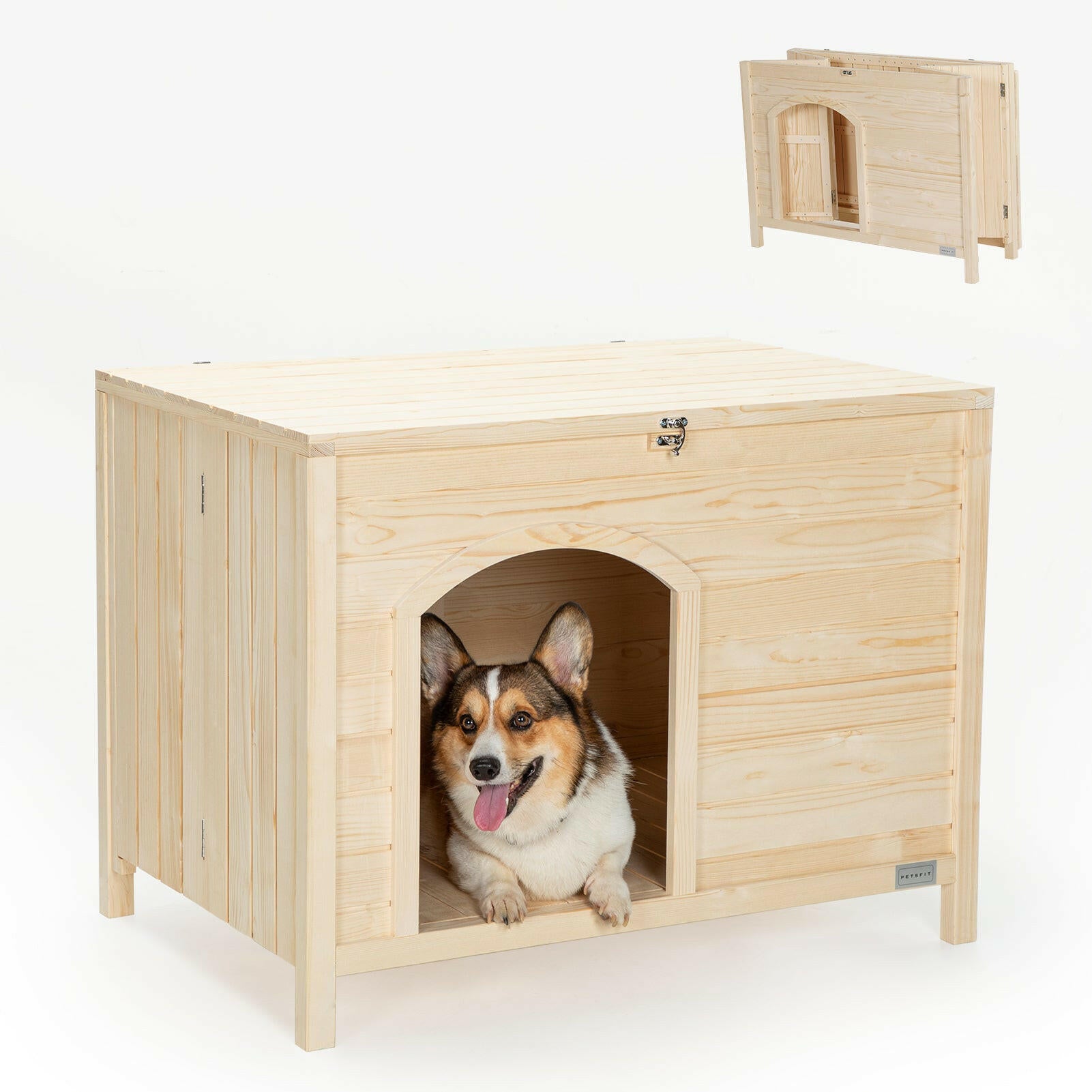 petsfit 犬小屋 猫小屋 ペットハウス 天然木 杉 犬舎 猫舎 木