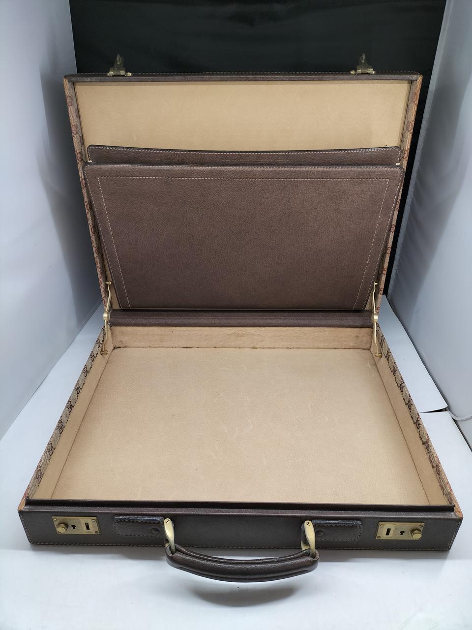 オールドグッチ GUCCI ヴィンテージ アタッシュケース シェリー