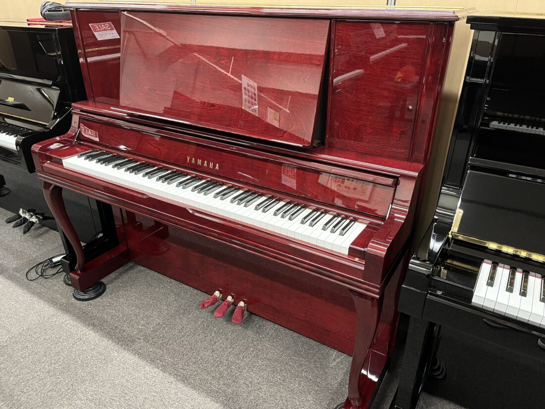 YAMAHA ヤマハ アップライトピアノ グランドピアノ 椅子 ワインレッド