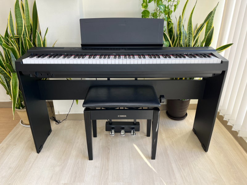 YAMAHA P-125aB 2022年製 中古 電子ピアノ 椅子付き ヤマハ ブラック