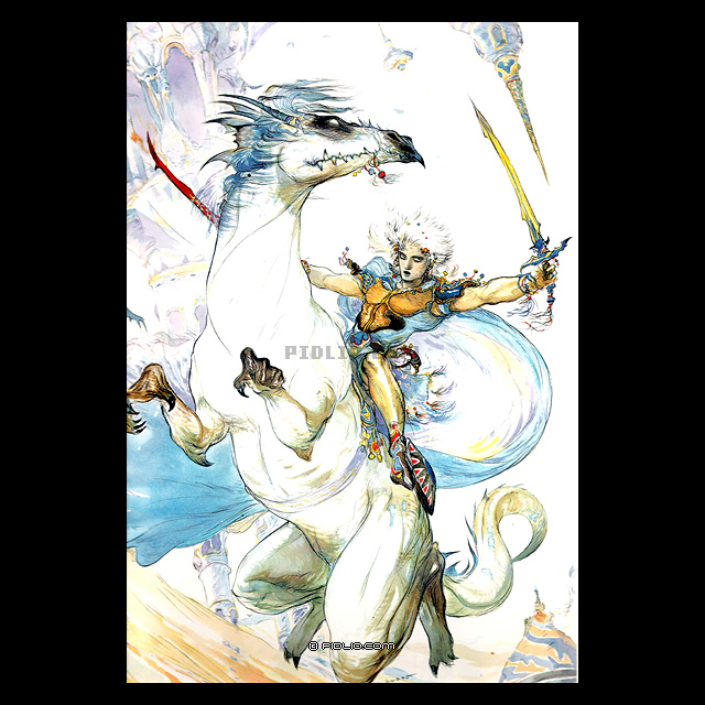 天野喜孝先生の作品のtwin sword(FF3) 天野喜孝先生の作品のtwin