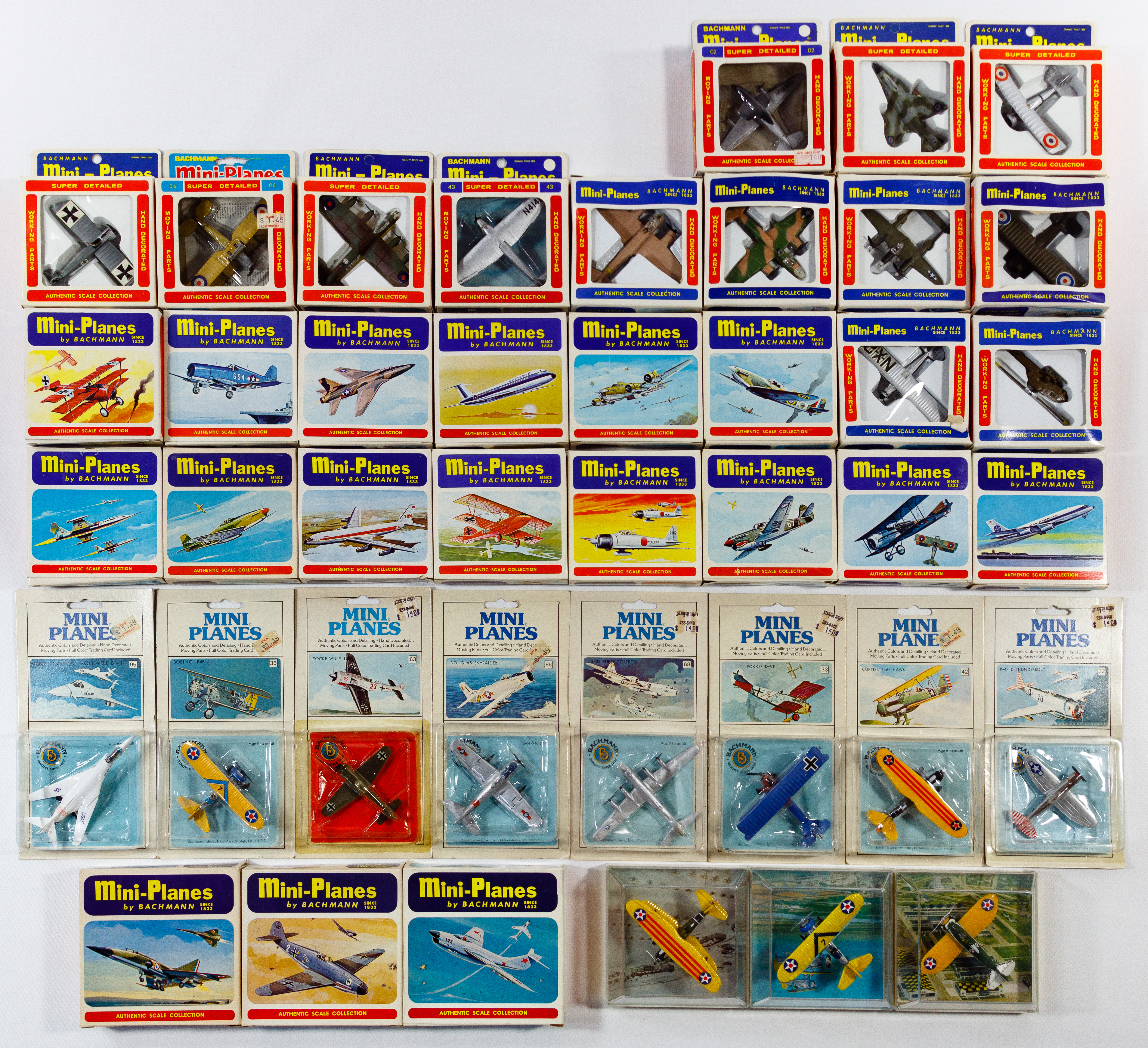 再値下TOMY BACHMANN Mini-Planes①計42体プラスカタログ 再値下TOMY