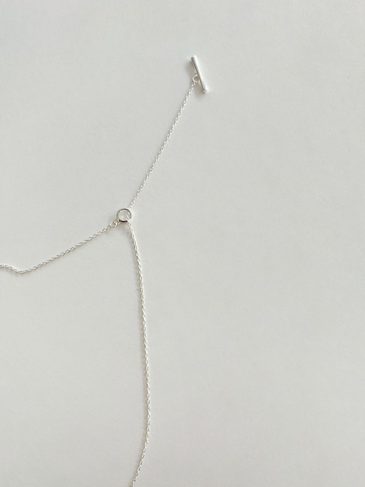 AFAD - 珍珠花瓶OT釦純銀項鍊