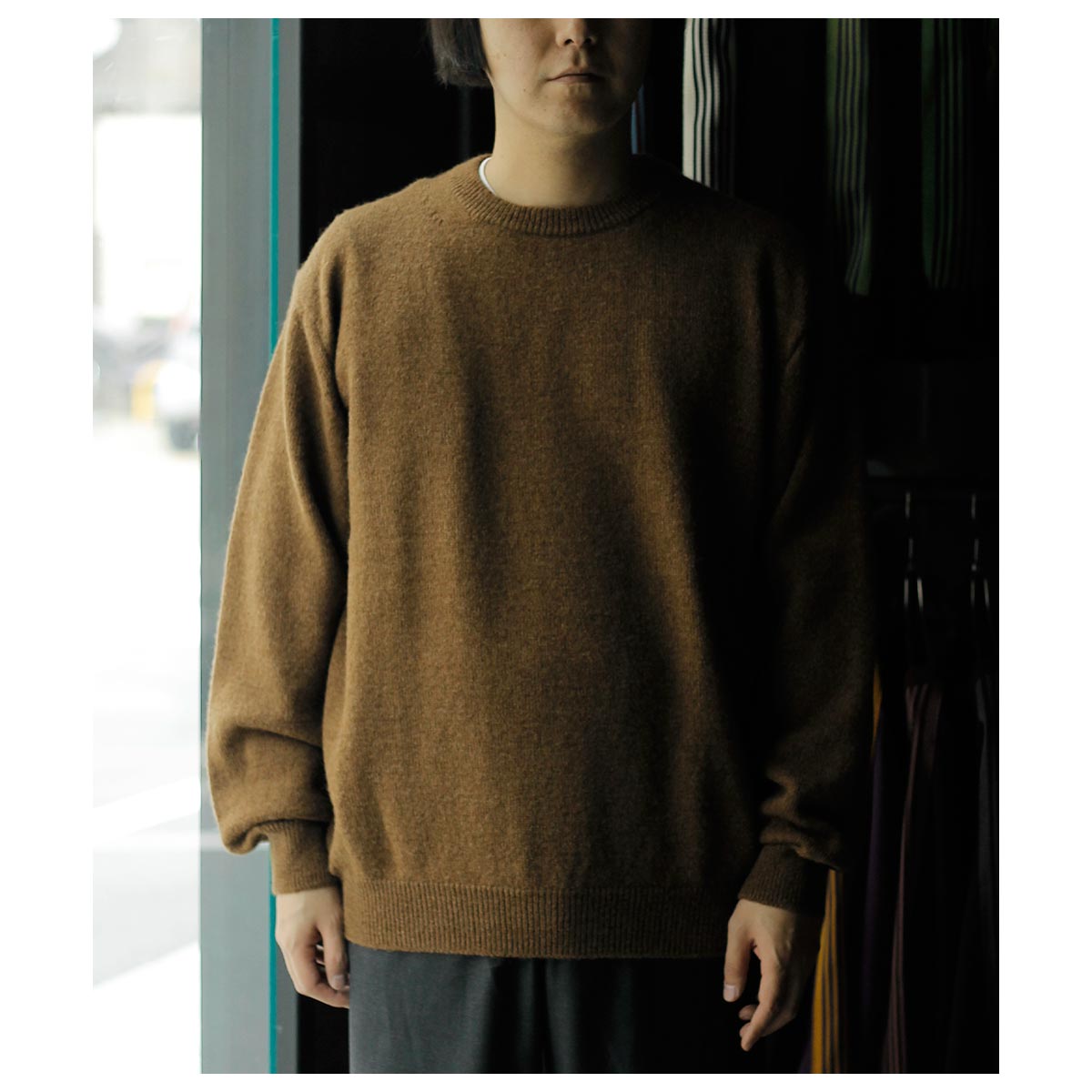 20%OFF セール バトナー BATONER ブルーフェイス クルーネック