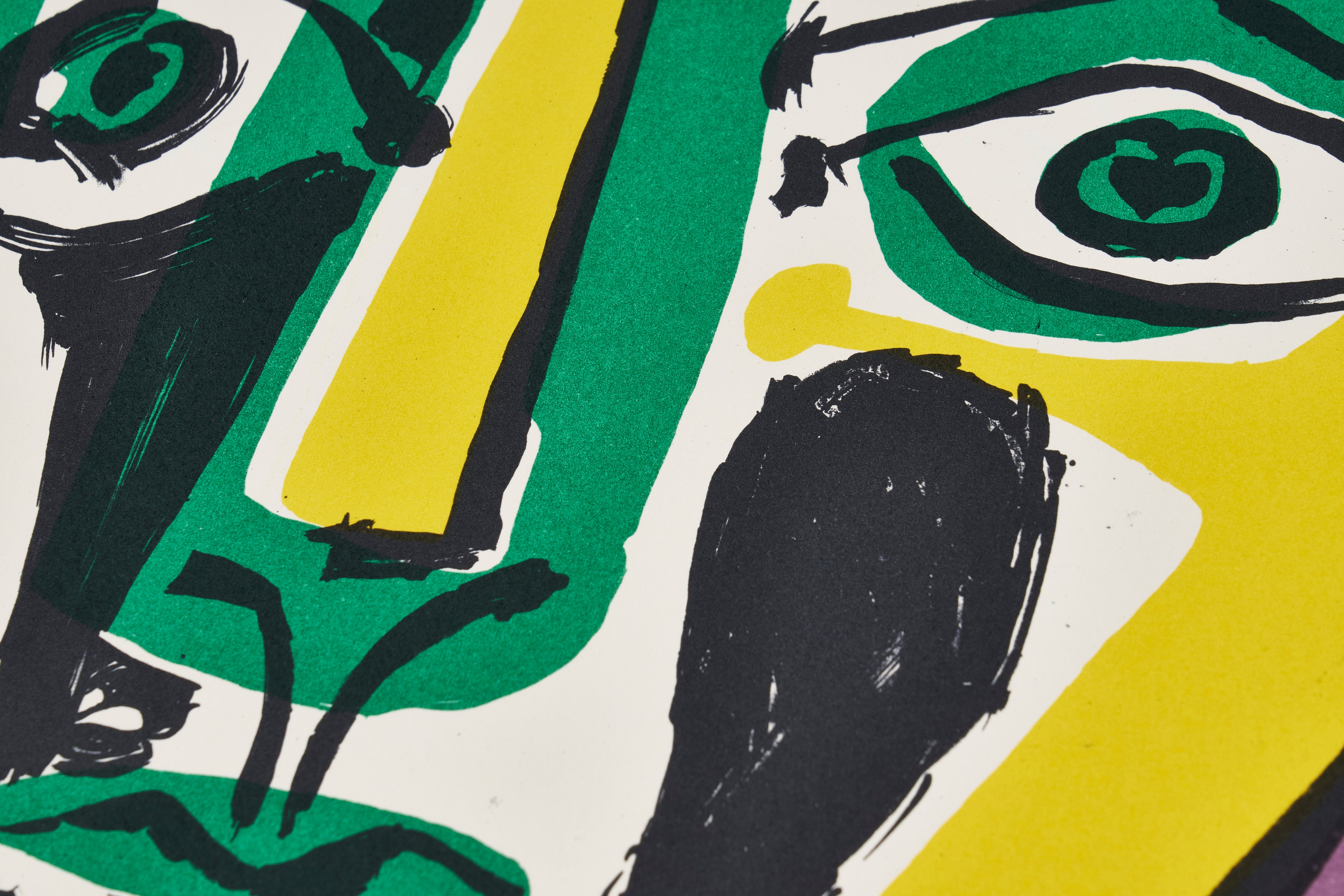 限定10枚】Figure au Corsage rayé 1949 - L'ATELIER MOURLOT 1984