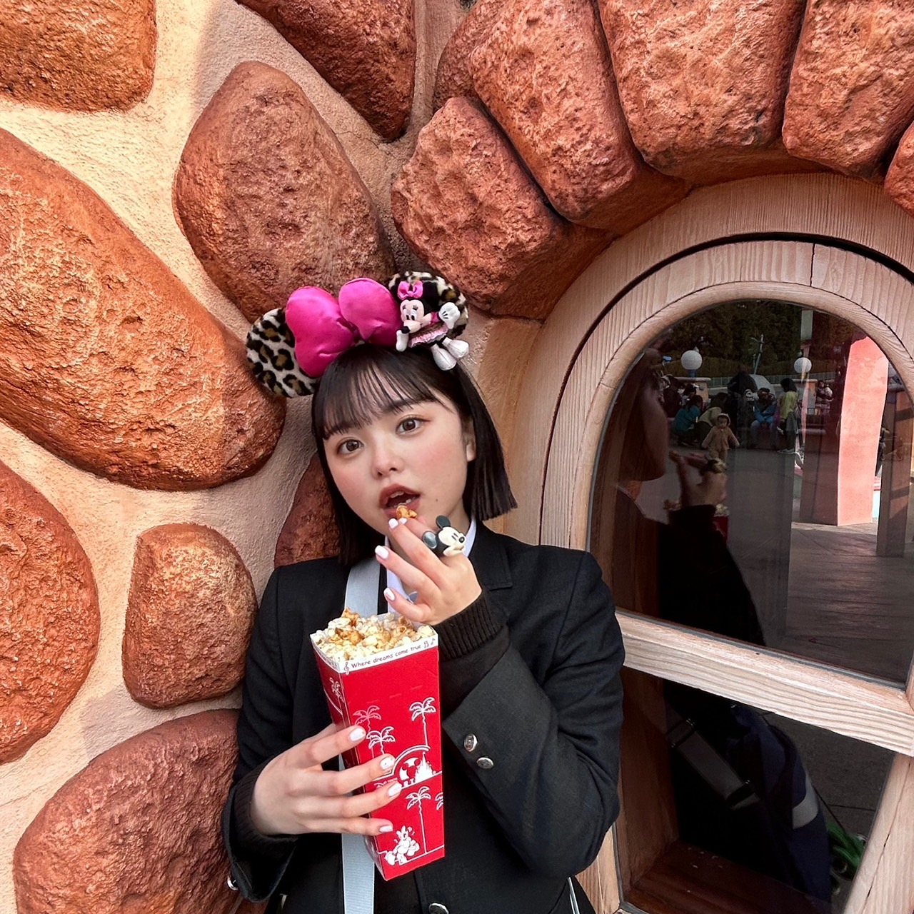 東京ディズニー ミニーちゃんマフラーキャップ ディズニー ミニー