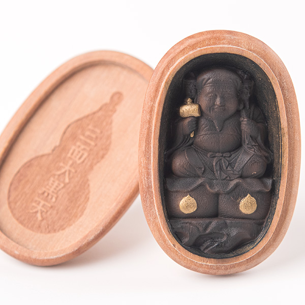 MORITA 圓徳院祈祷開眼 三面大黒天懐中稔侍仏 1個