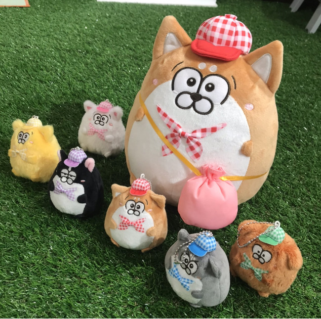 おそ松さん ぬいぐるみ 松犬 リール付き パスケース ①、② 全種 新品