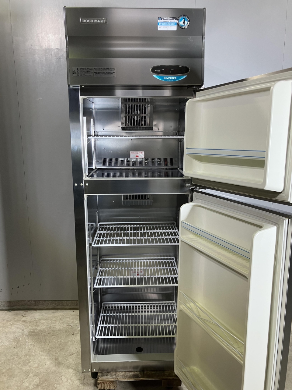 ホシザキ縦型冷凍冷蔵庫扉 HRF-63XT