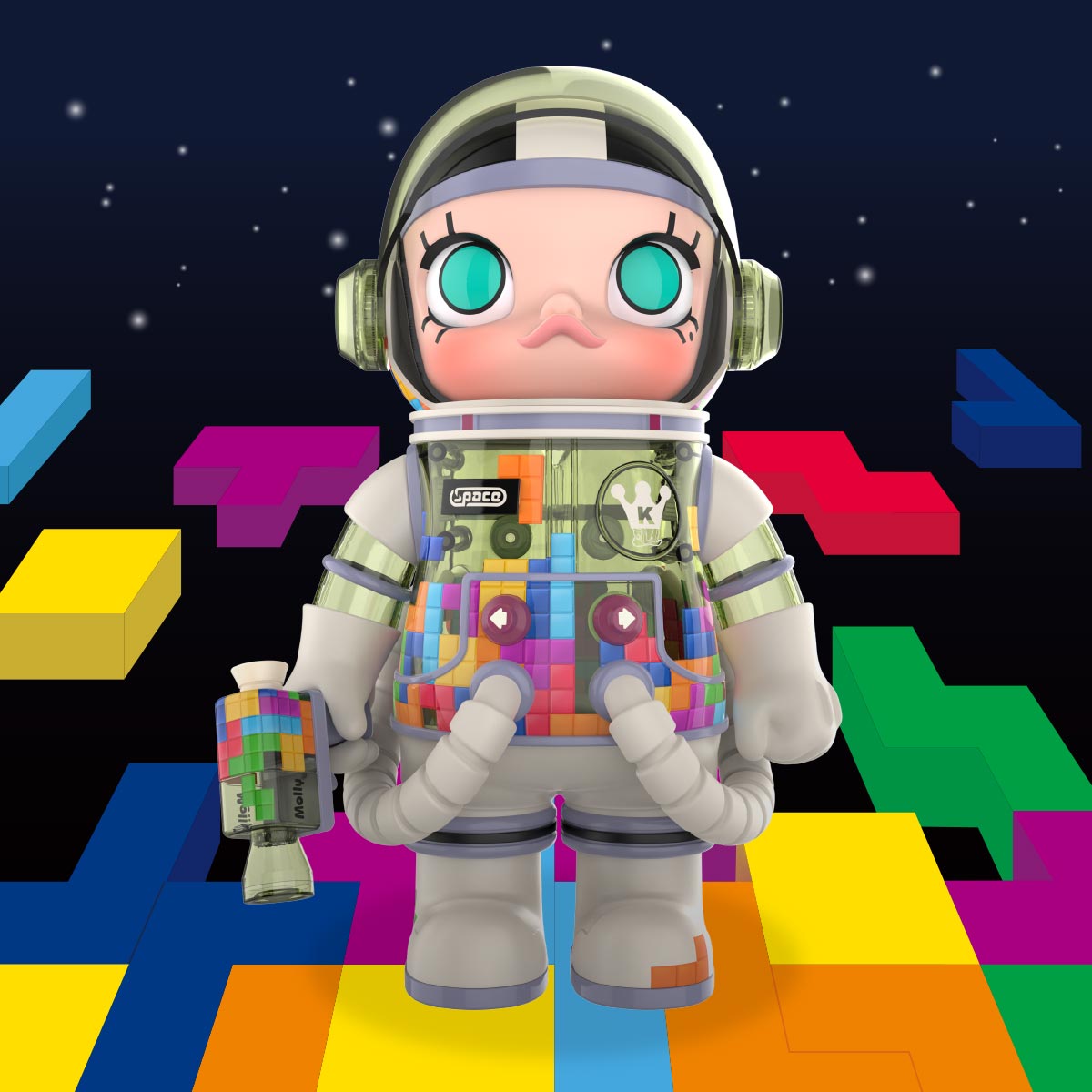MEGA SPACE MOLLY 400% TETRIS | MEGA - POP MART (United States)