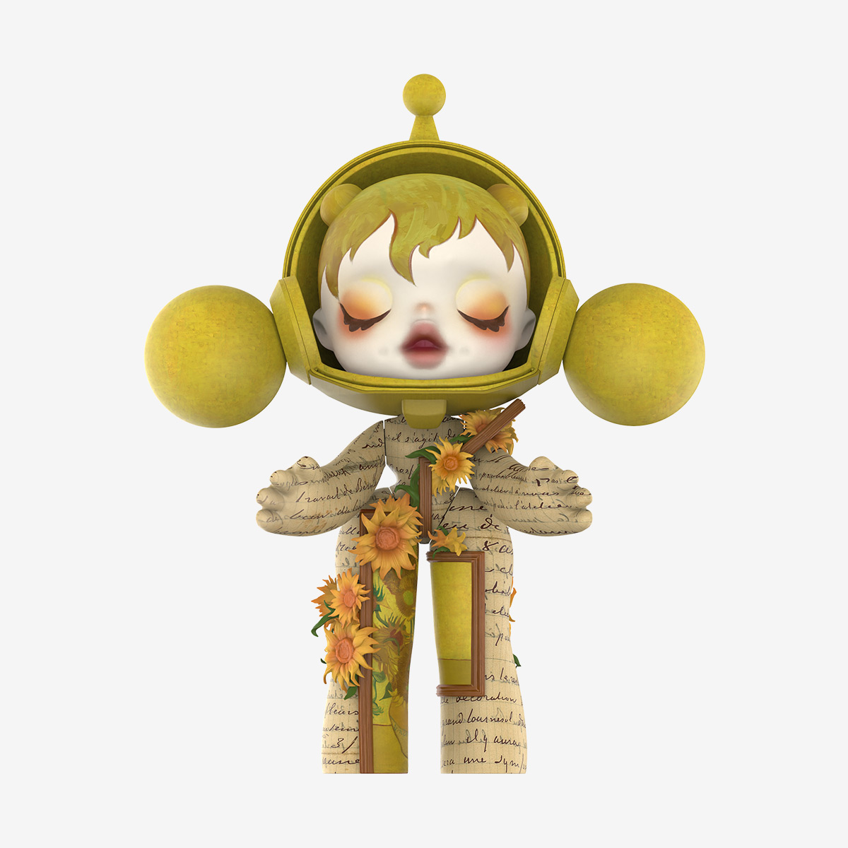 MEGA α SKULLPANDA 400% Van Gogh Museum ひまわり - POP MART (Japan)