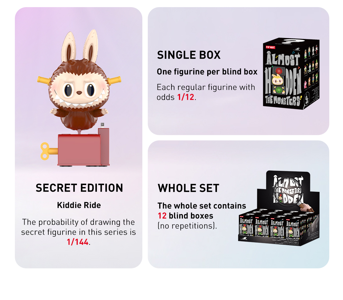 THE MONSTERS Almost Hidden Series Figures - POP MART (Sweden)