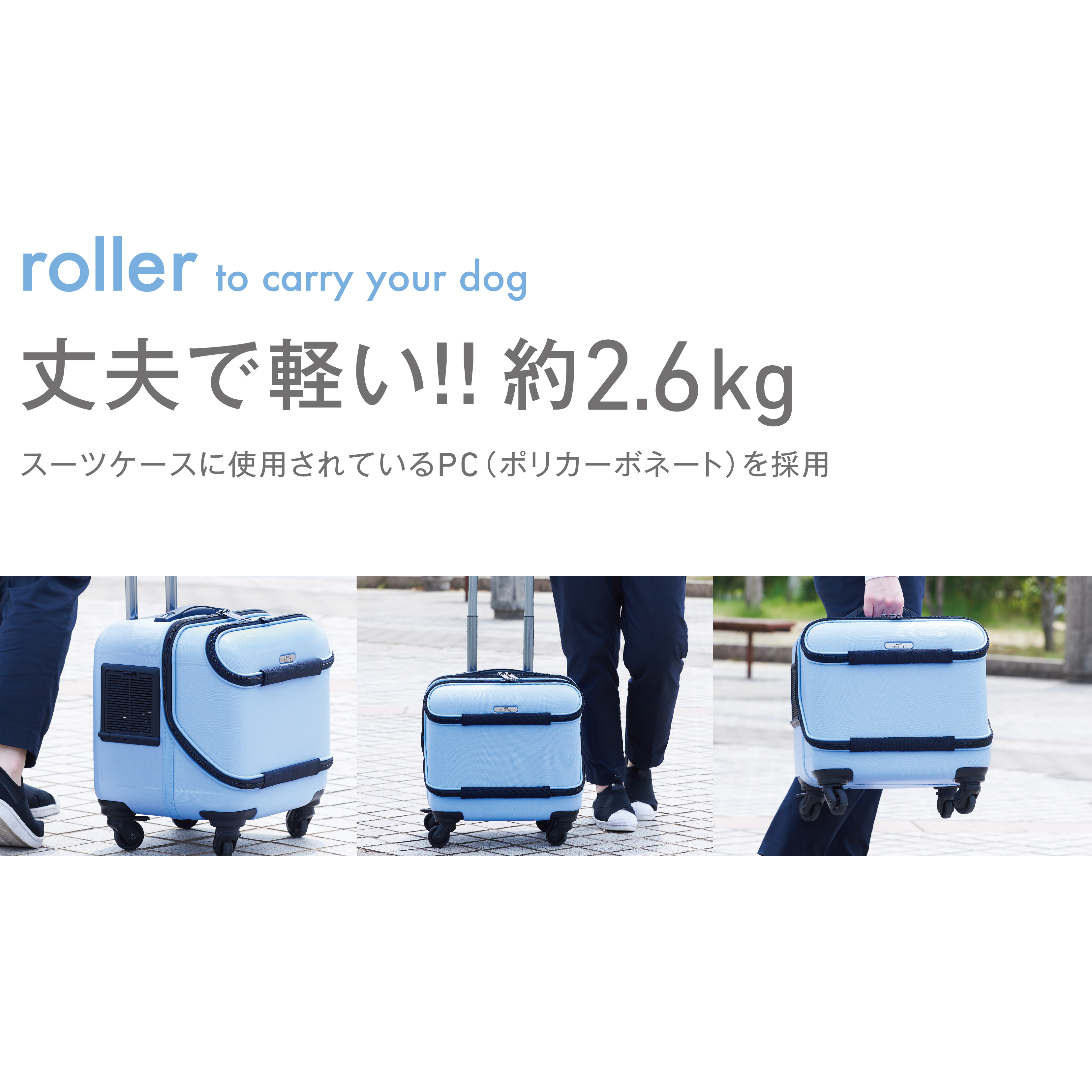 OSOTOキャリー ローラーS スカイブルー | ジェックス株式会社