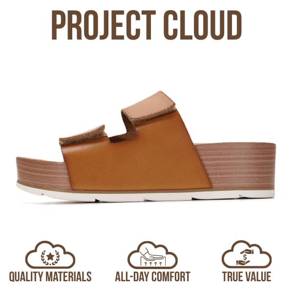 Pismo Platform Sandals | Leather Memory Foam Wedges | Project Cloud