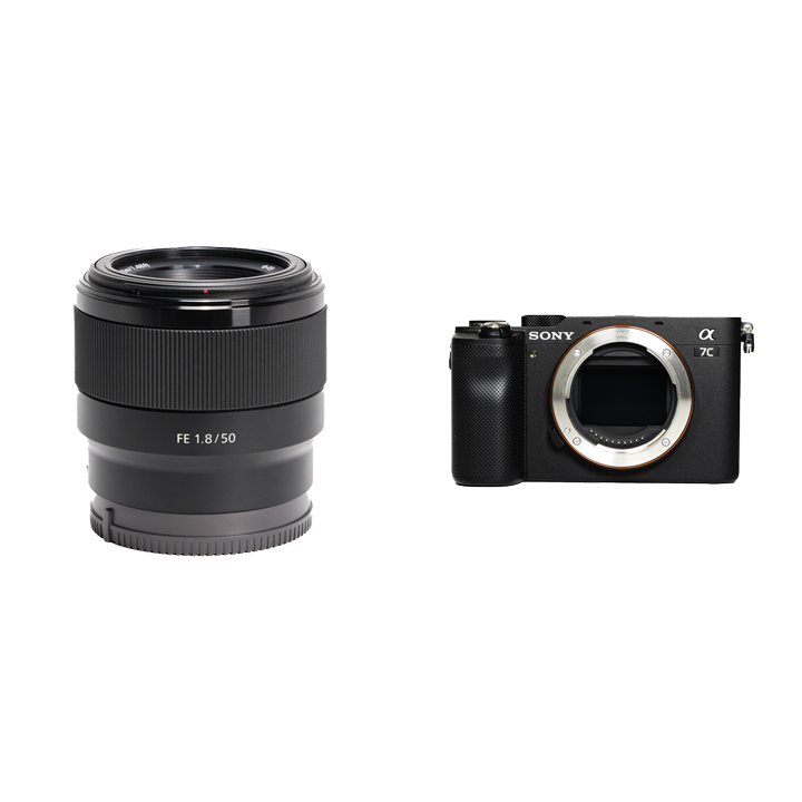 SONY α7C II + FE 50mm F1.8 交換レンズ +グリップ付き SONY α7C II +