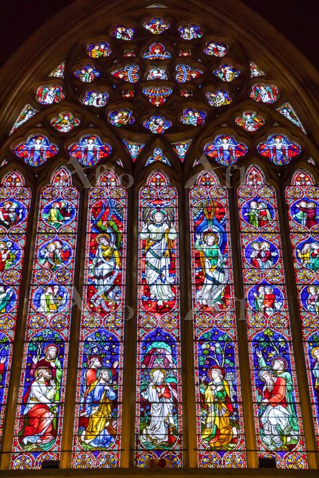 大判セント・ジョン・ザ・ディヴァイン大聖堂ステンドグラス バラ窓