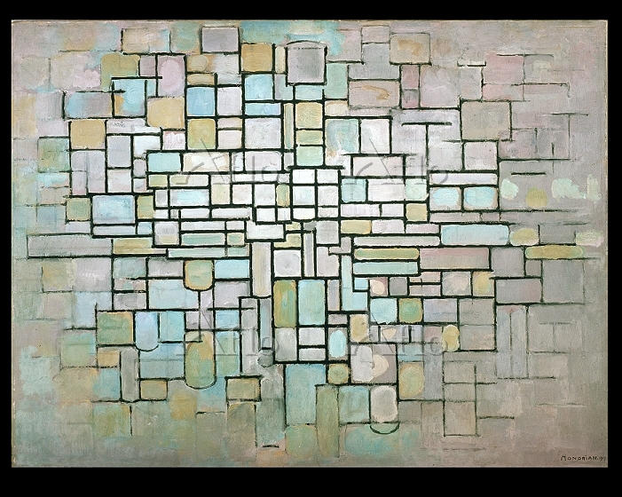 モンドリアン 「コンポジション Ⅱ （線と色）」 [13989957]のアート