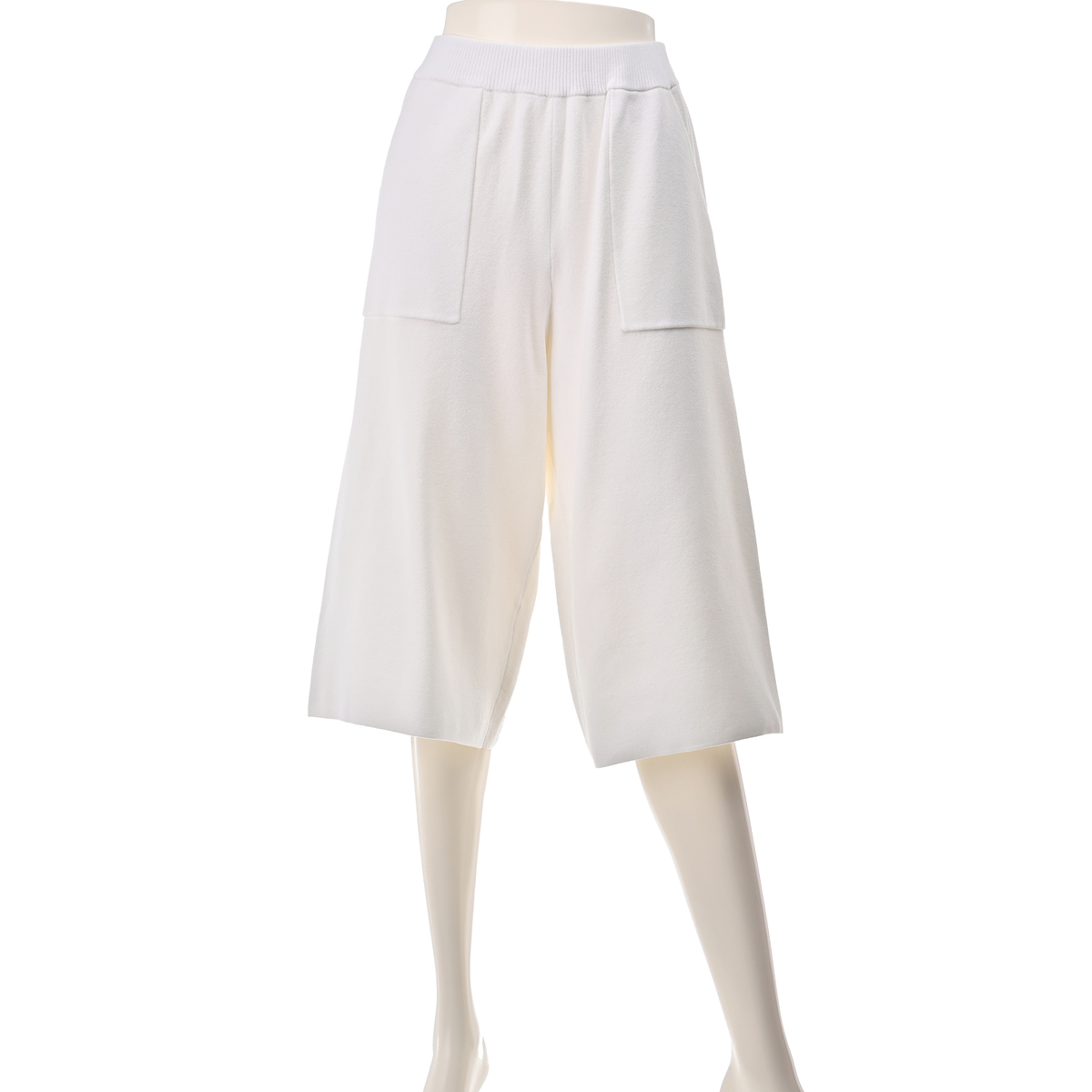 Anne Coquine コアスパンヤーンニットガウチョパンツ アンコキーヌ