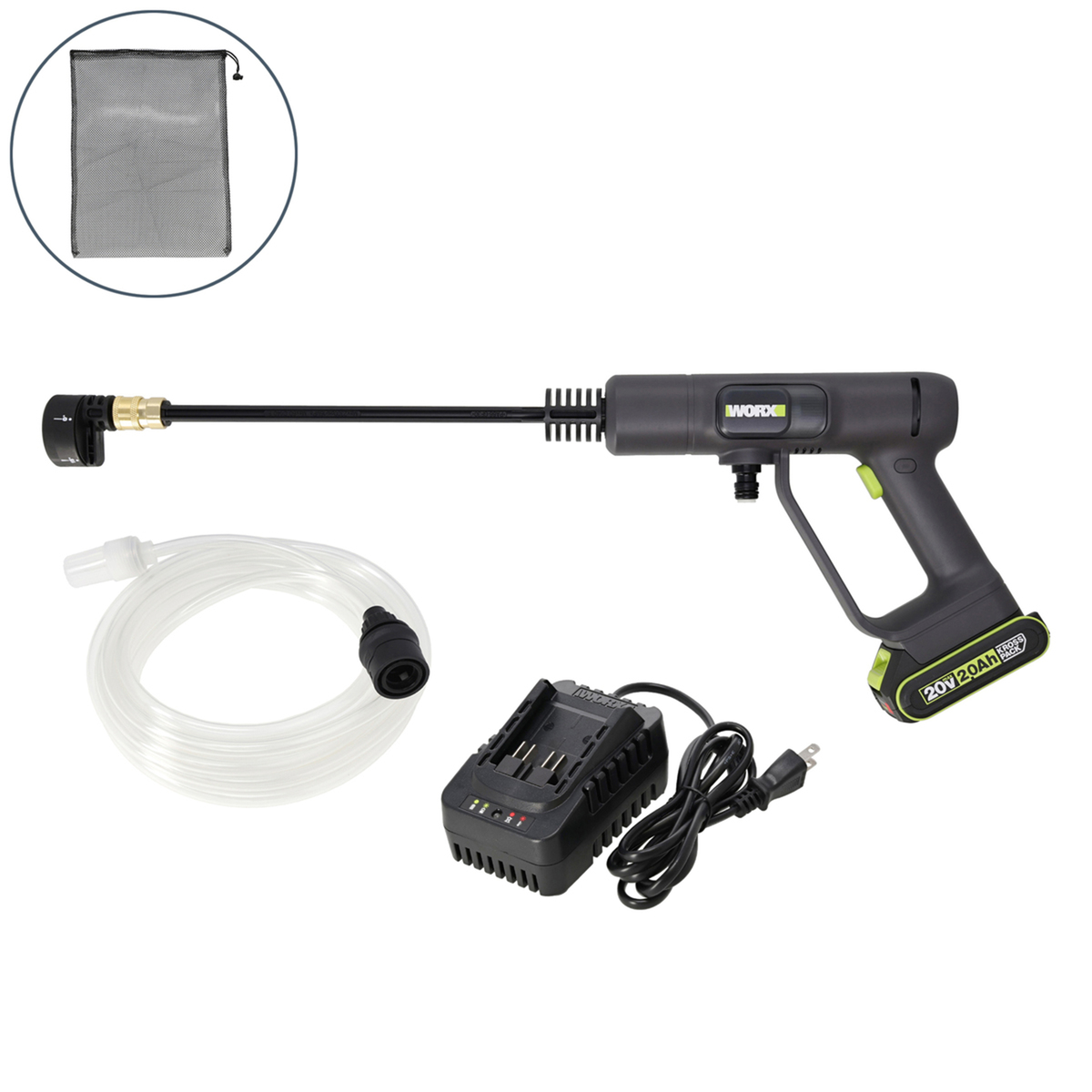 WORX 充電式高圧洗浄ガン ハイドロショットNeo ワークスグリーン