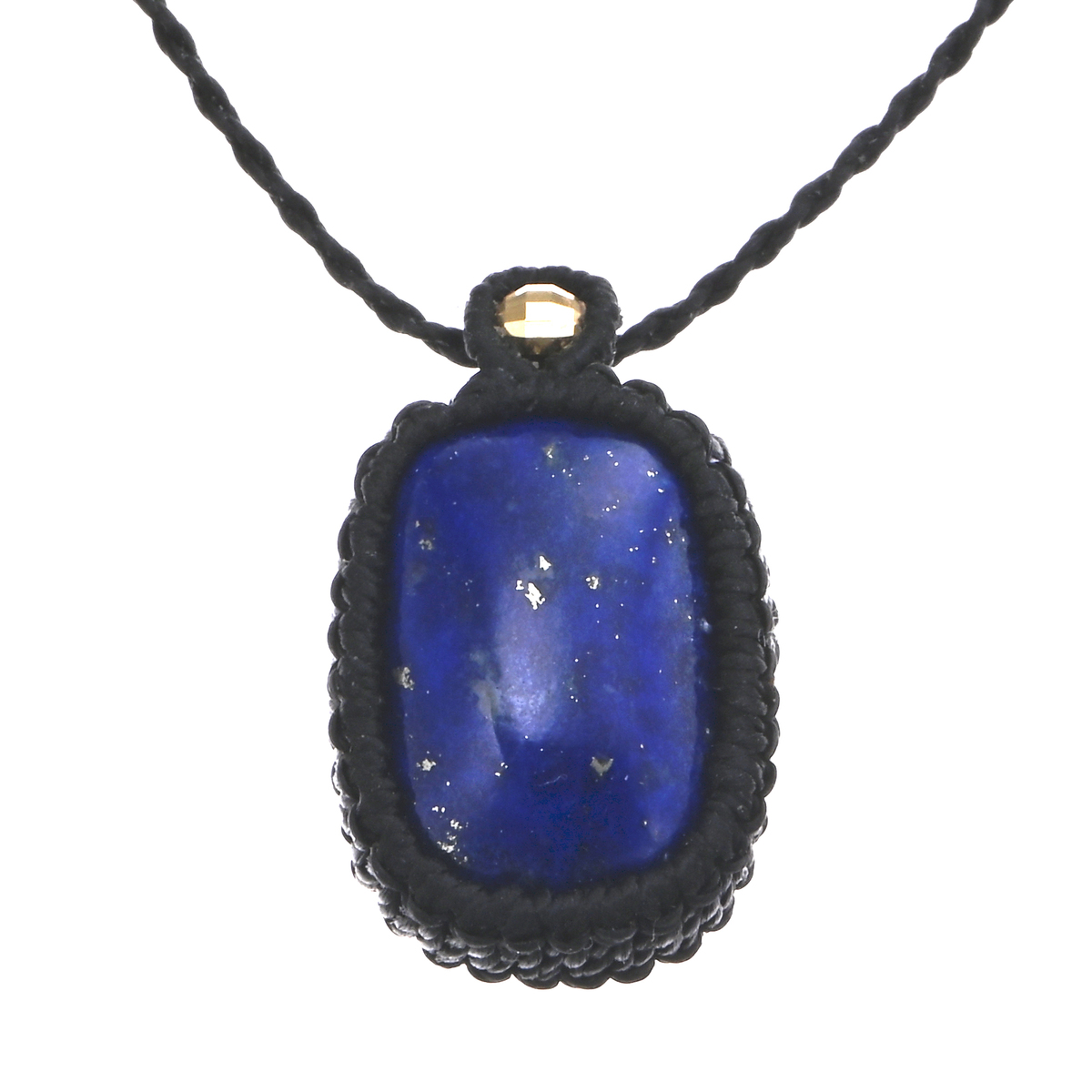 ちーさん様専用】ラピスラズリ＆ブルートパーズのマクラメ編み