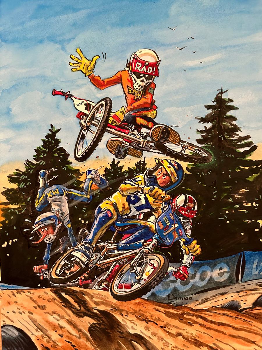 RADICAL RICK VS. LEGENDS” Original Book Art