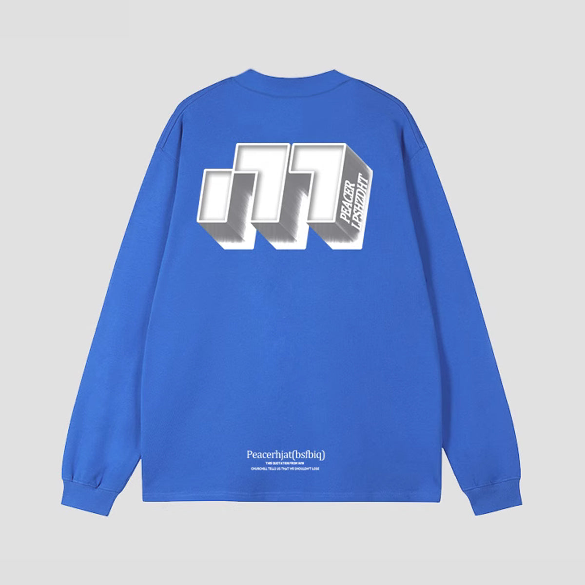 buddix ロゴT ブルー Мサイズ ロングスリーブT buddix ロゴT ブルー М