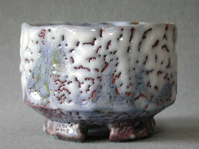 加藤豊久／鼠鬼志野ぐい呑／昭24 加藤豊久／鼠鬼志野ぐい呑／昭24