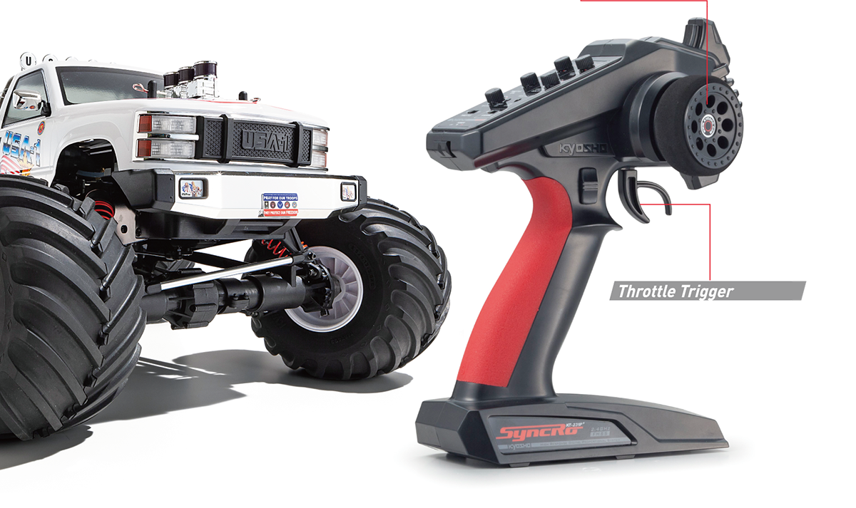 京商 ラジコン usa1 VE モンスタートラック ブラシレスモーター カスタム
