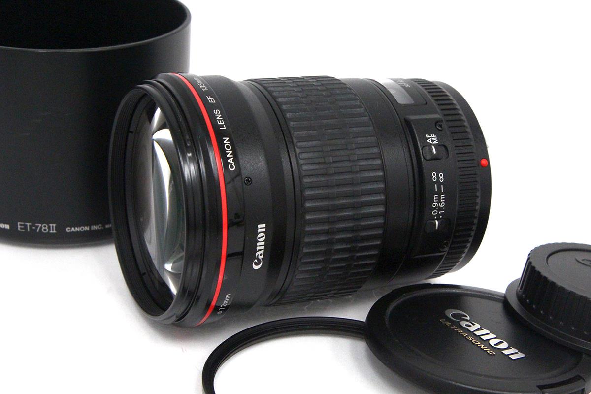 Canon EF 135mm f/2 L USM レンズ純正保護フィルターつき