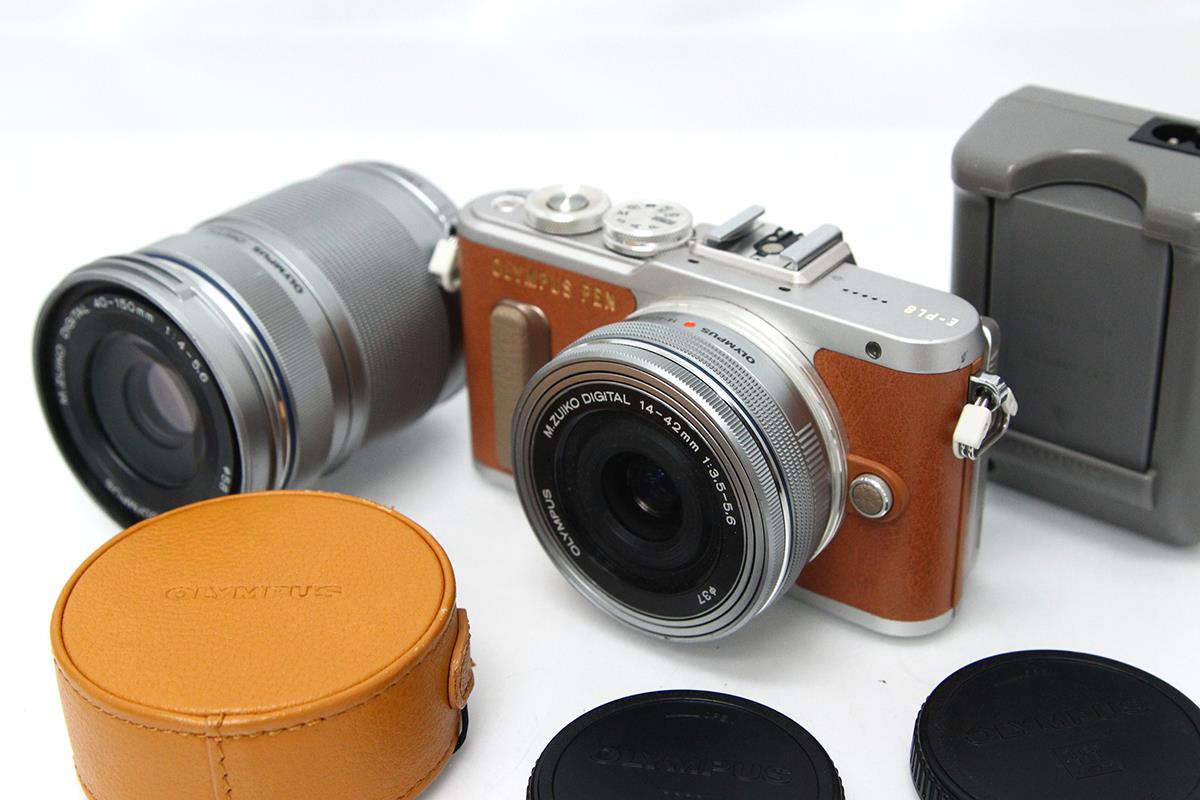 OLYMPUS PEN E-PL8 ダブルズームレンズキットブラウン