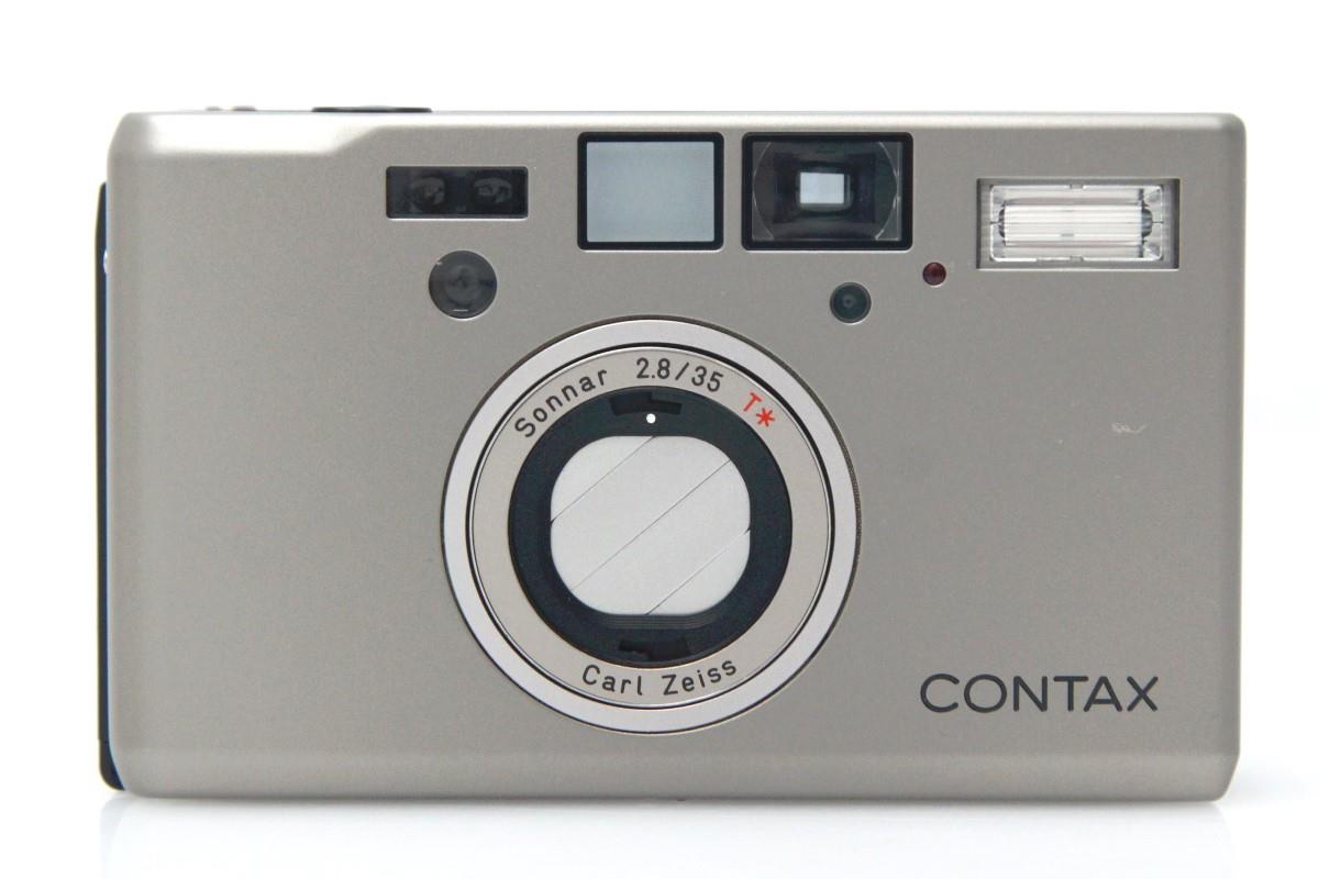 動作確認済】CONTAX T3 コンパクトフィルムカメラ チタンシルバー 動作
