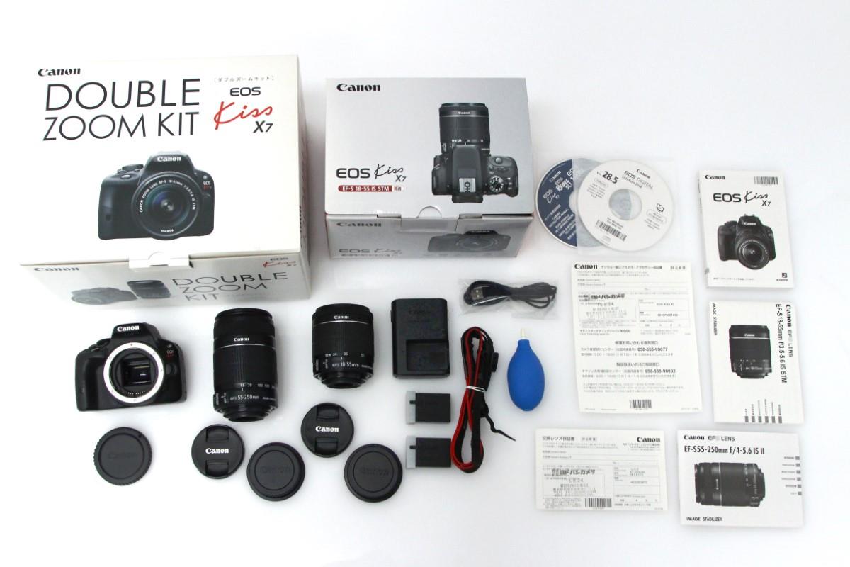 中古 美品 Canon EOS X7 ダブルズームセット 一眼レフ カメラ キャノン