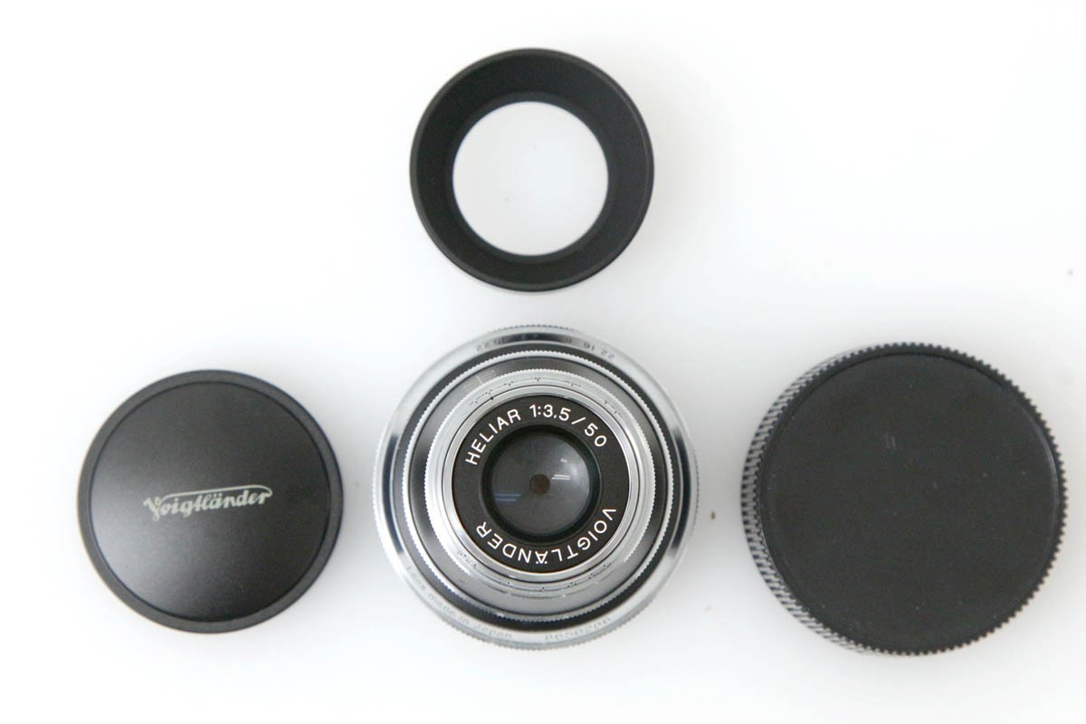 元箱・フード付 フォクトレンダー ヘリアー 50mm F3.5 VMマウント 固定