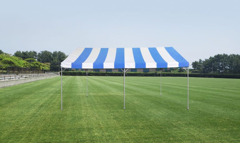 集会用テント(青/白) 2K×3K - レントオール福岡東